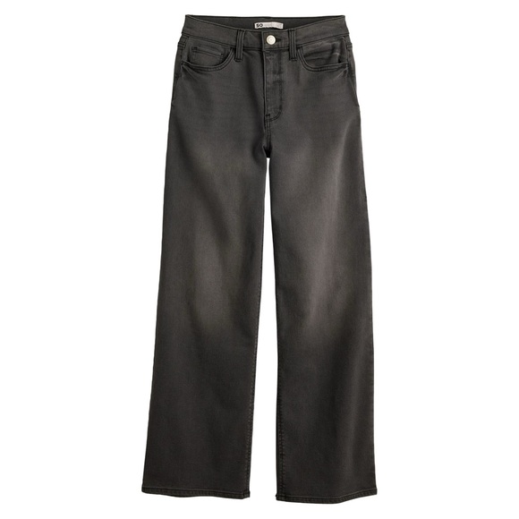 SO Denim - SO Dark Grey Flare Wide Leg Jeans High-Rise Size 13/31W